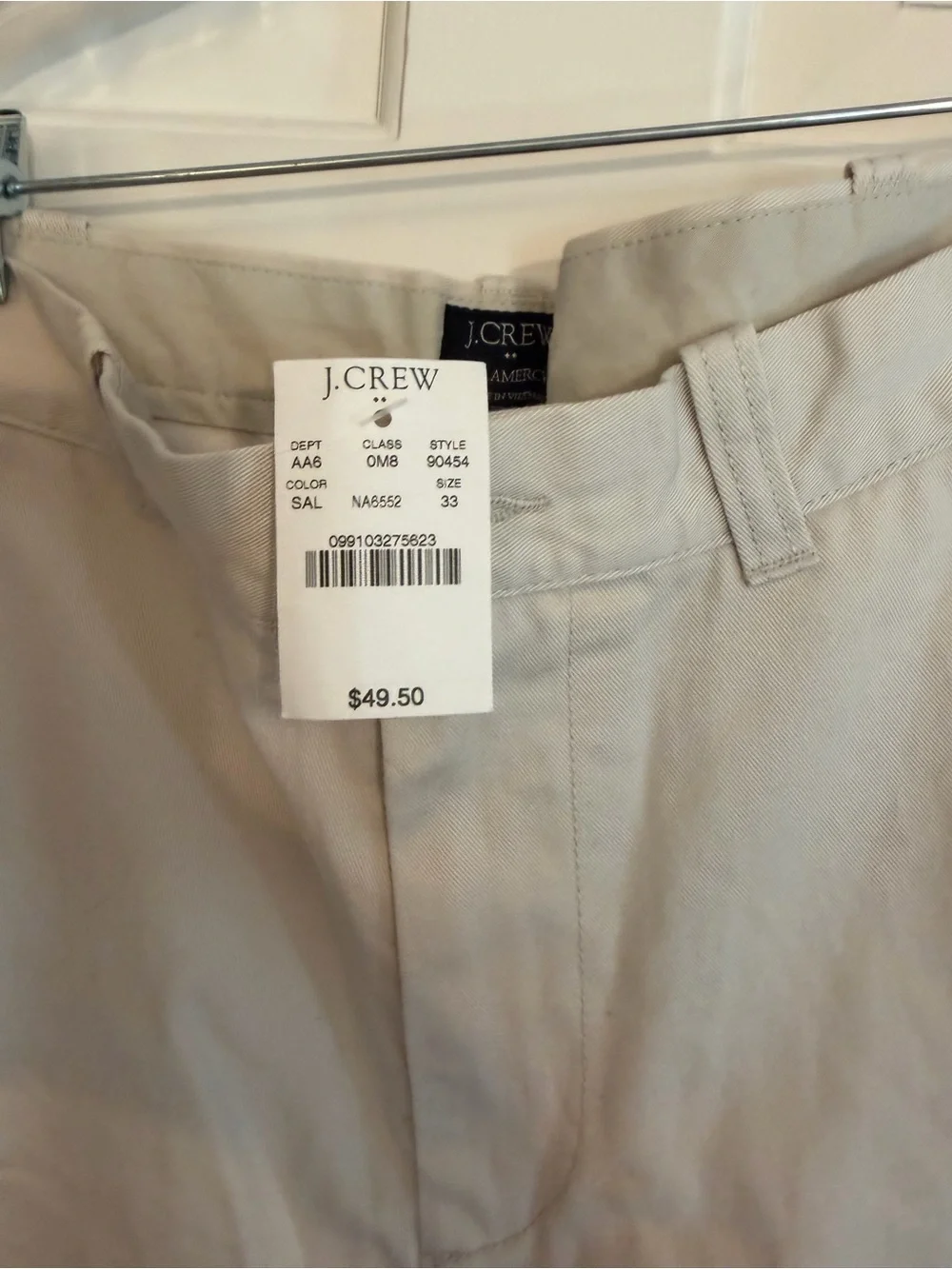 J.Crew Gramercy Short Tan NWT Size 33W